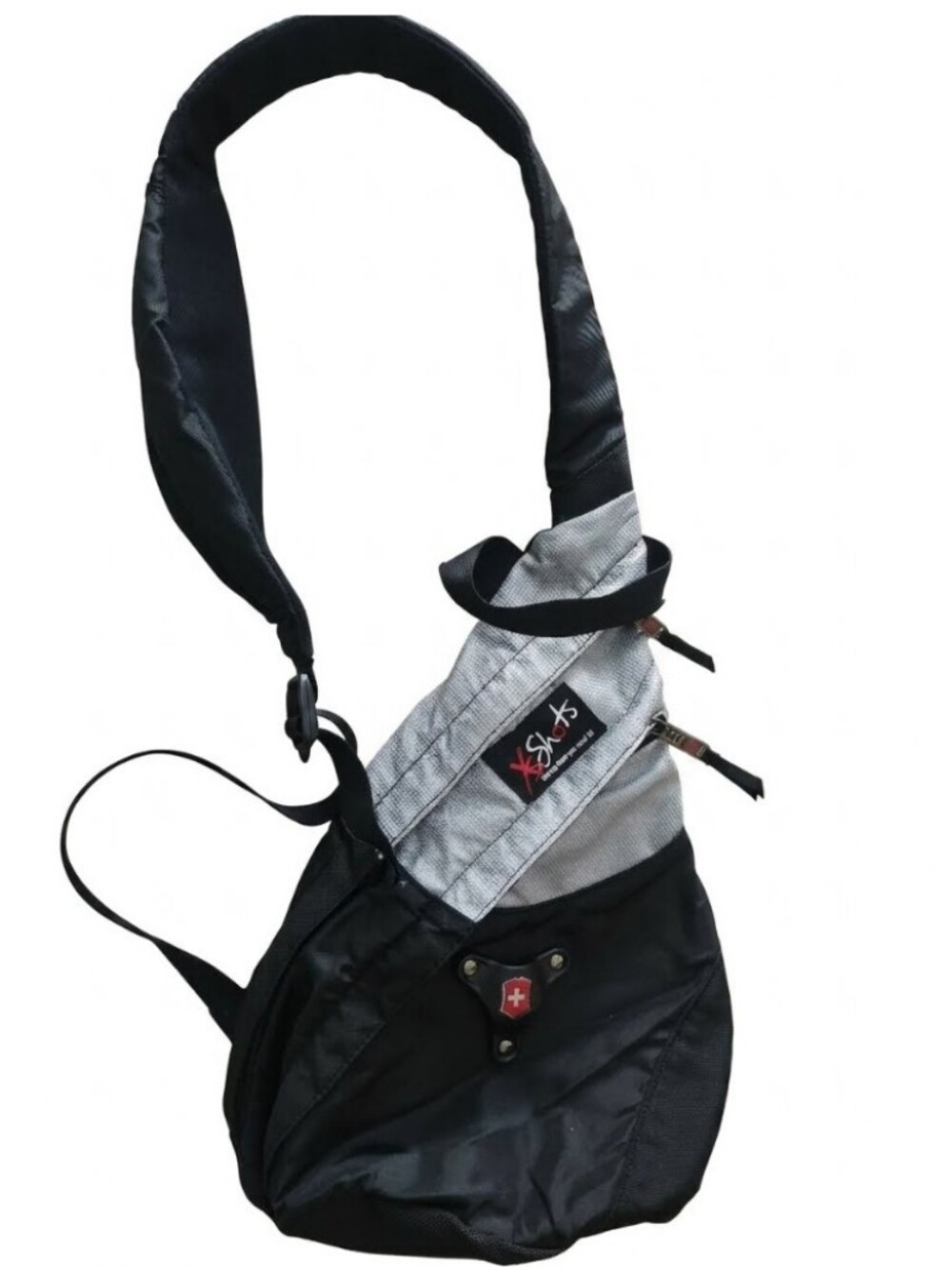 Swiss Army Victorinox Black & Gray Sling Bag